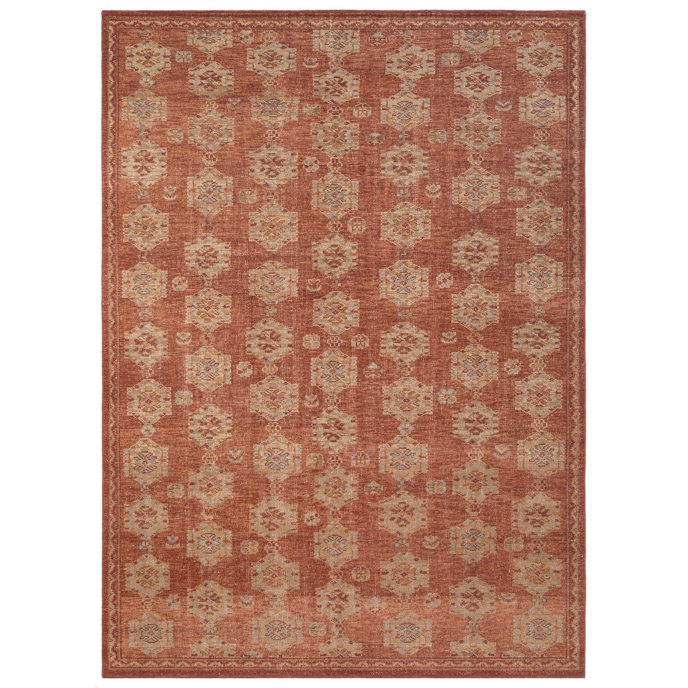 Terra by Obeetee Tuscany Evelyn Red Rug