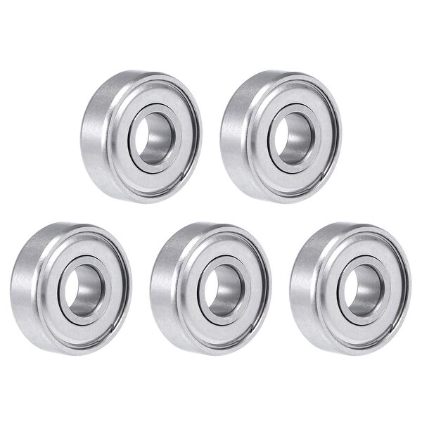 607ZZ Deep Groove Ball Bearing 7mmx19mmx6mm Double Shielded Chrome Bearings 5pcs - 5 Pack - 607ZZ (7*19*6)