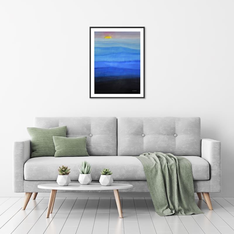 Misty Blues Framed Print Wall Art by Norman Wyatt Jr.