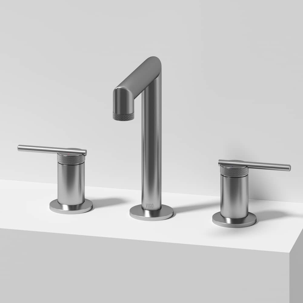 VIGO Sterling 7" H 2-Handle Widespread Bathroom Faucet