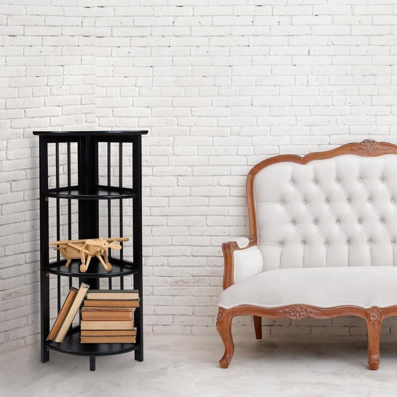 Casual Home Solid Wood Bookcase Corner - 12.5"D x 12.5"W x 38.75"H