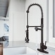 preview thumbnail 61 of 76, VIGO Zurich 27" H Single Handle Pull-Down Sprayer Kitchen Faucet