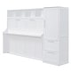 preview thumbnail 8 of 48, Full and Queen Murphy Beds Wall Beds with Wardrobes and Drawers