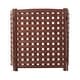 preview thumbnail 14 of 36, 3-Panel Outdoor Air Conditioner Fence Screen, Outside Wood Privacy Fence, 32" W x 38" H
