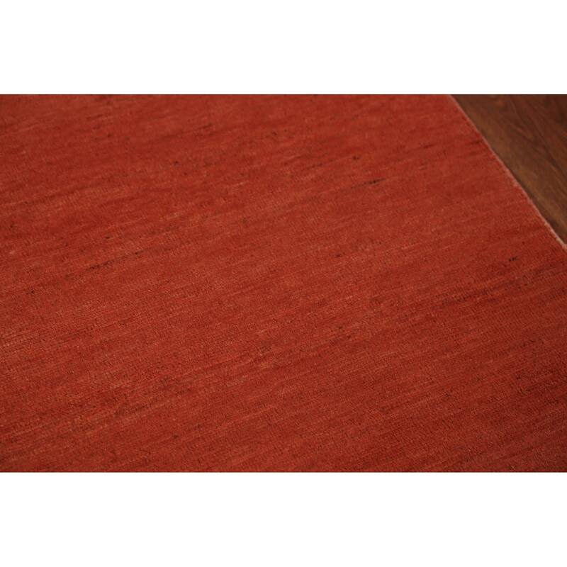 Modern Gabbeh Oriental Rug Hand-Knotted Foyer Wool Carpet - 2'7" x 5'11"