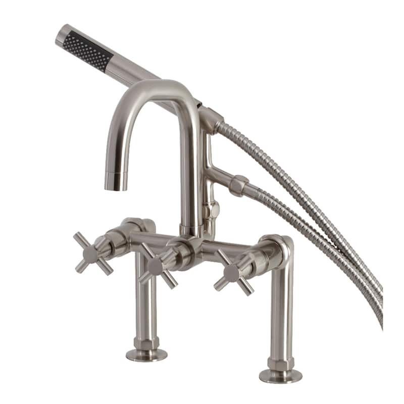 Concord Deck Mount Clawfoot Tub Faucet - Brushed Nickel