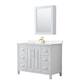 Option White, Gold Trim, Carrara Cultured Marble Top