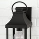preview thumbnail 6 of 9, Bradford Outdoor 1-light Small Wall Lantern w/ Clear Glass