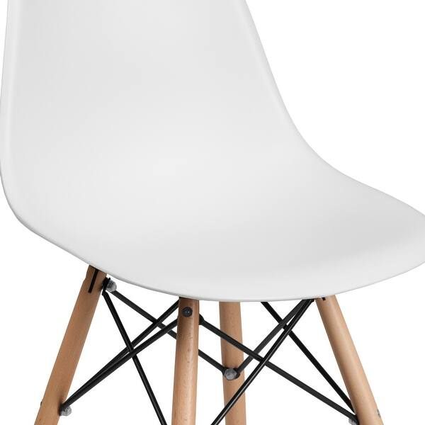 Shop Plastic Chair With Wooden Legs Hospitality Seating Side Chair Overstock 18063040