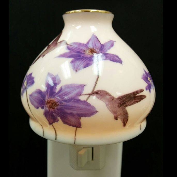 Hummingbird And Irises Night Light