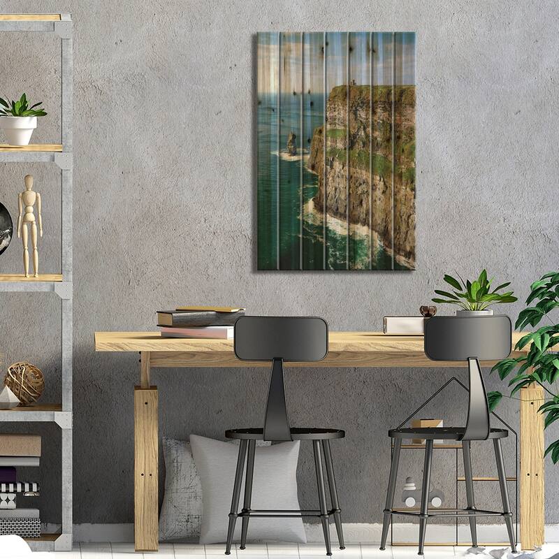 Cliffs of Moher Print On Wood by Gareth McCormack - Multi-Color