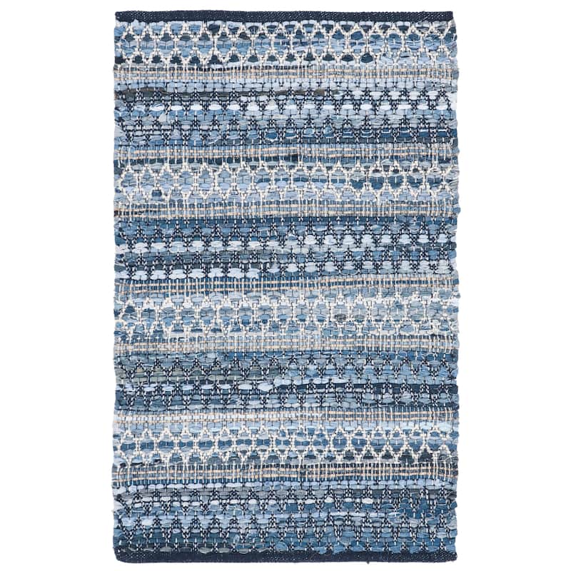 SAFAVIEH Handmade Montauk Heirloom Casual Geometric Cotton Rug