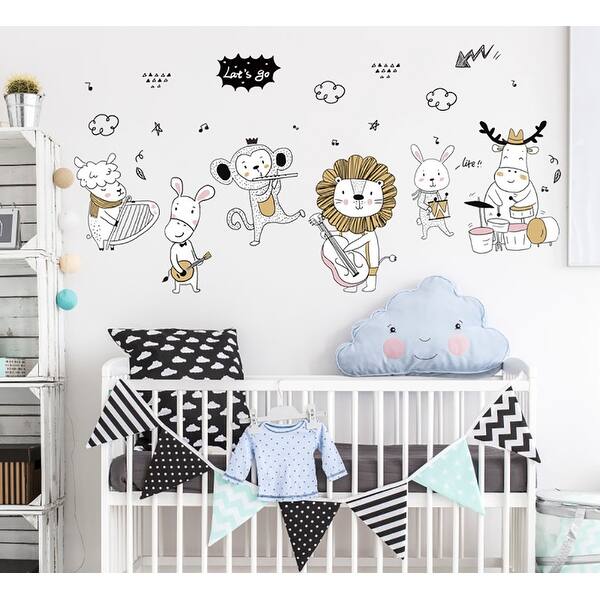 Shop Chezmax Diy Cartoon Animals Wall Decals Wall Stickers