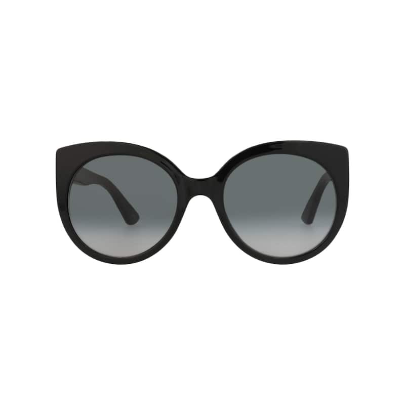Gucci Cat Eye-Frame Acetate Sunglasses - Black Black Grey - Black - Grey Lens