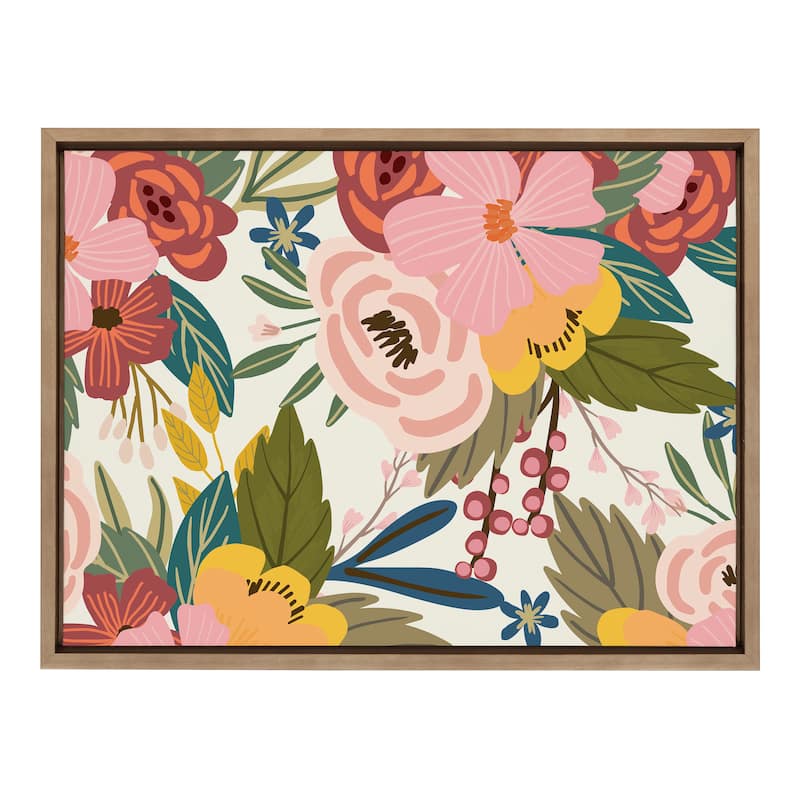 Kate and Laurel Sylvie Softly Framed Canvas by Mia Charro