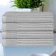 preview thumbnail 7 of 5, Superior Soho Ribbed Cotton Bath Towel Set of 4