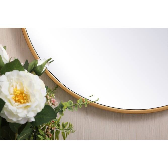 Elegant Lighting Eternity 21" Diameter Circular Beveled Metal Framed