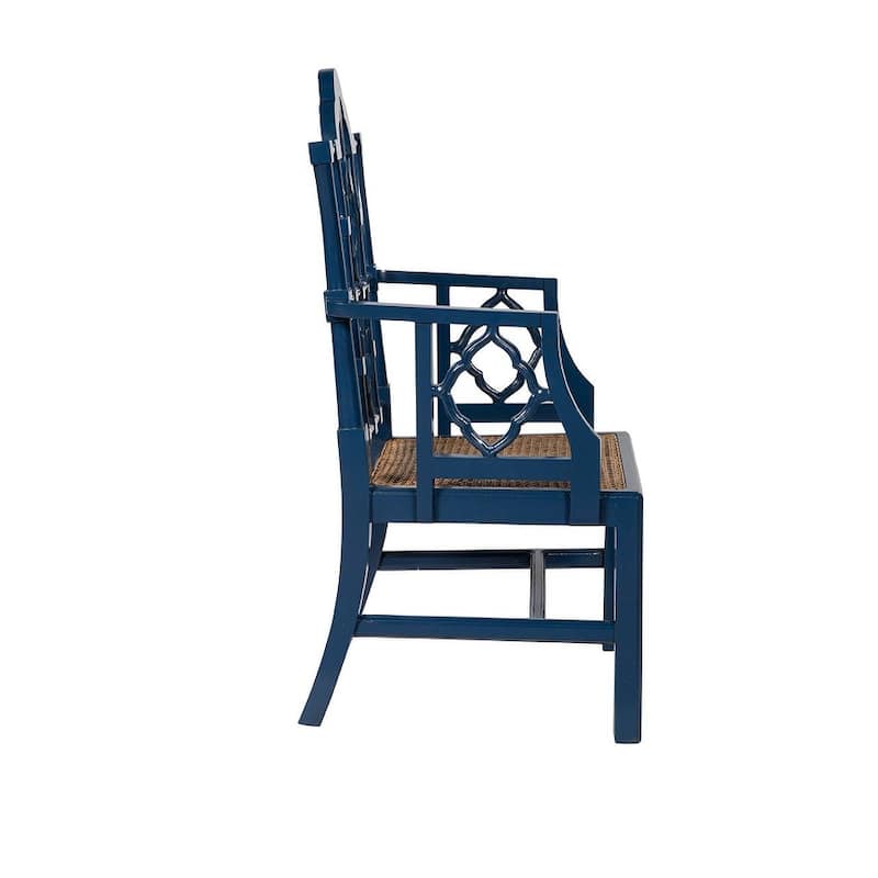 Italian Ivory Arm Chair, Mahogany