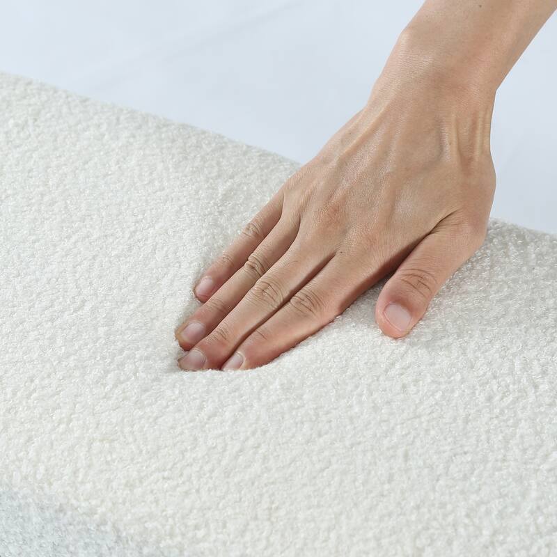 47.24" Solid Wood Upholstered Bedroom Bench, Bed End Entryway Bench for Hallway Living Room Kitchen