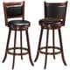 preview thumbnail 9 of 10, Costway Set of 2 29'' Swivel Bar Height Stool Wood Dining Chair