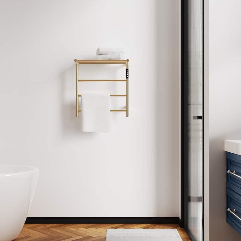 Wall Mounted Heated Towel Rack for Bathroom