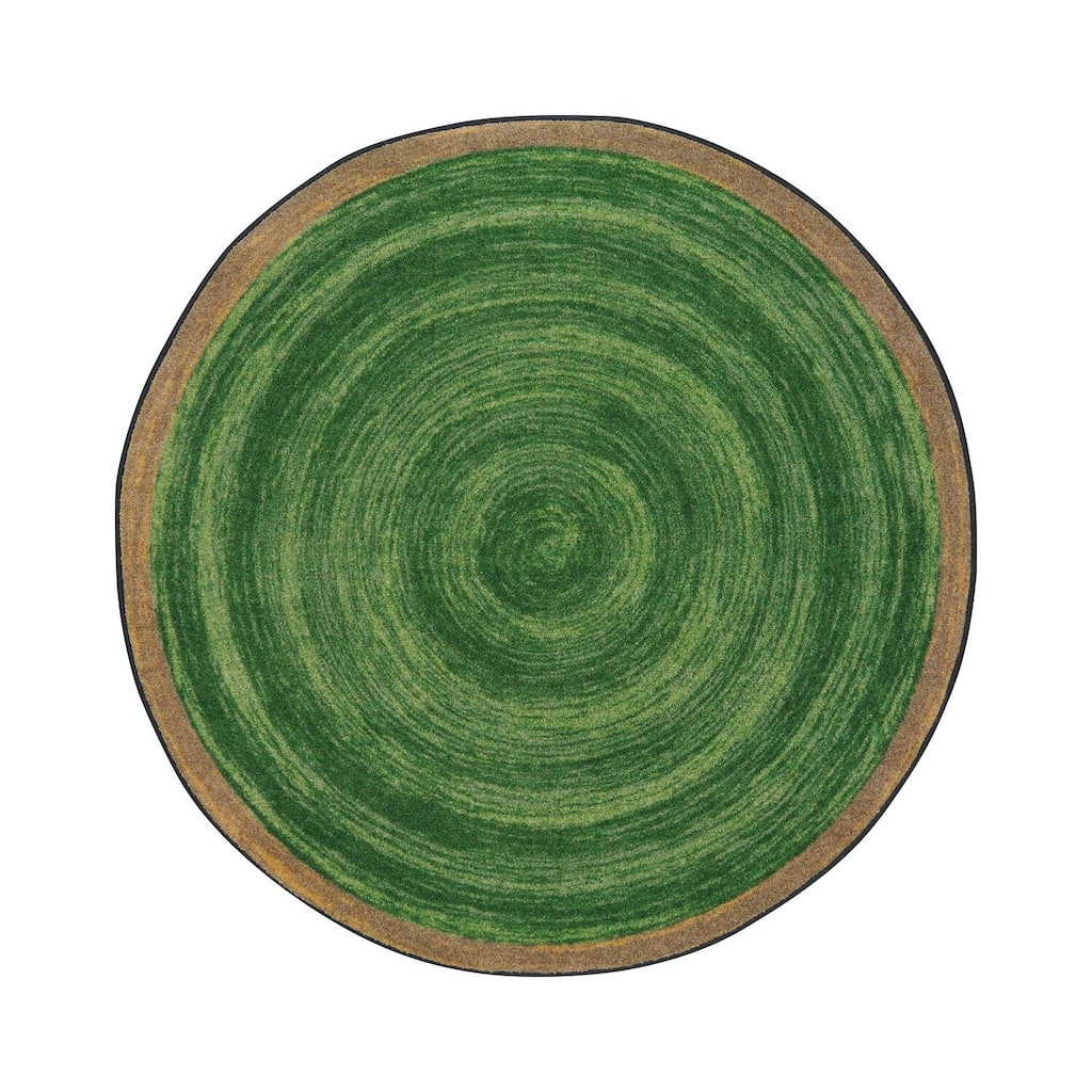 Pine - durable soft decorative rug for home, living room & bedroom - 5' Octagon