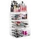 preview thumbnail 3 of 5, Acrylic Cosmetic Makeup Organizer & Jewelry Storage Set - Large - Clear