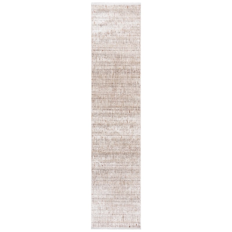 SAFAVIEH Garnet Zyrjeta Modern Contemporary Rug - 2'2" x 10' Runner - Beige/Ivory