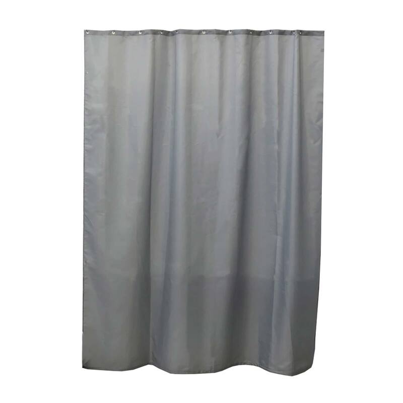Extra Long Shower Curtain Polyester 12 Rings 79"L x 71"W