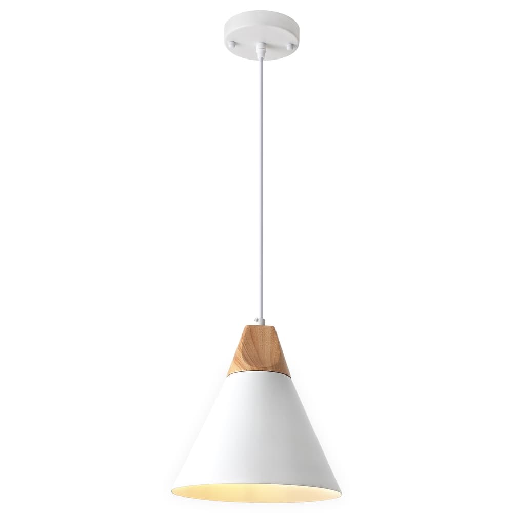 1-Light Industrial Pendant Light with Conical Shade for Kitchen Island