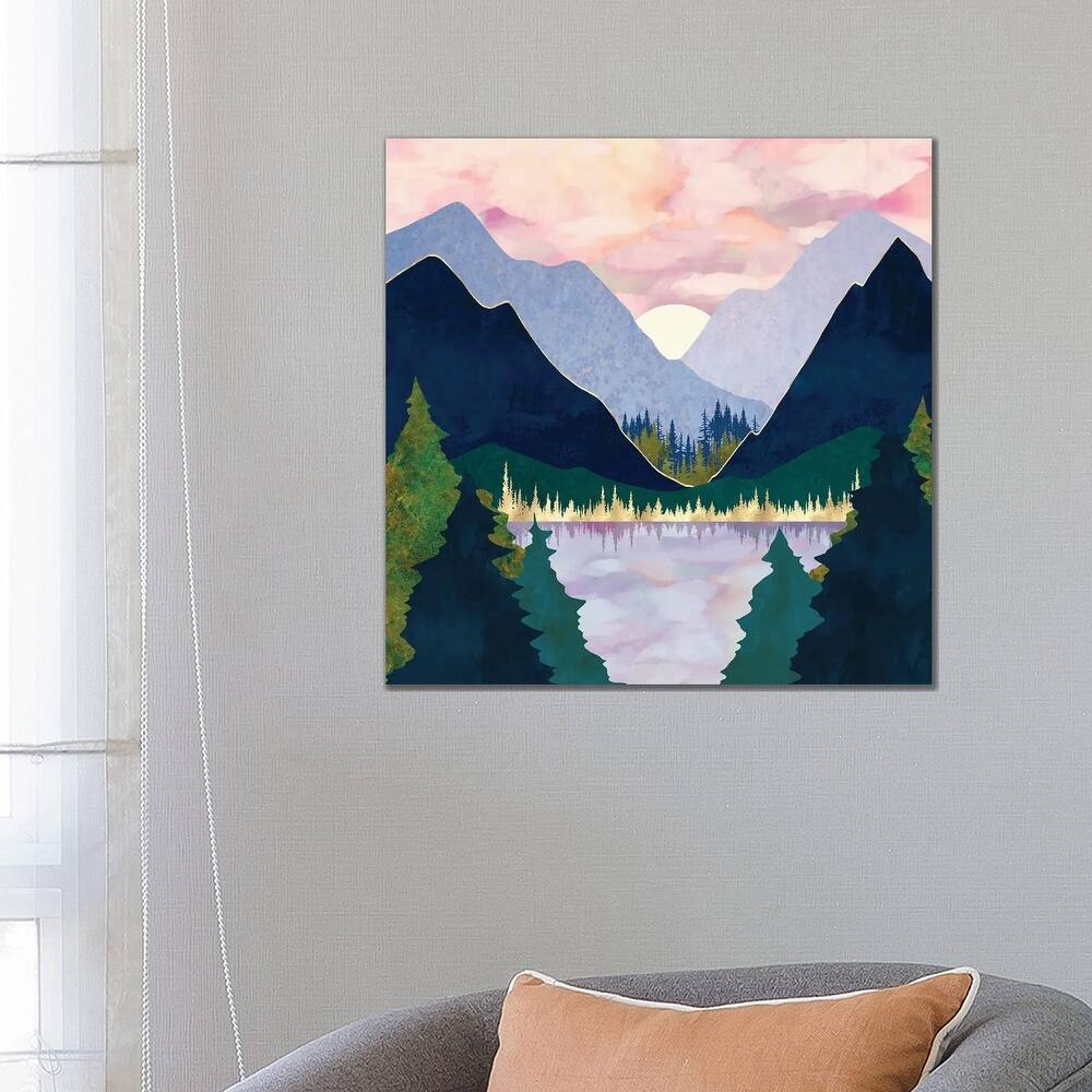 iCanvas "Winter Mountain Lake" by SpaceFrog Designs Canvas Print
