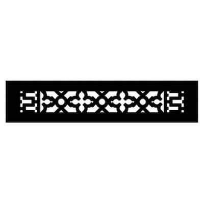 Reggio Registers Scroll Series 2-1/4" x 14" Grille with Mounting Holes