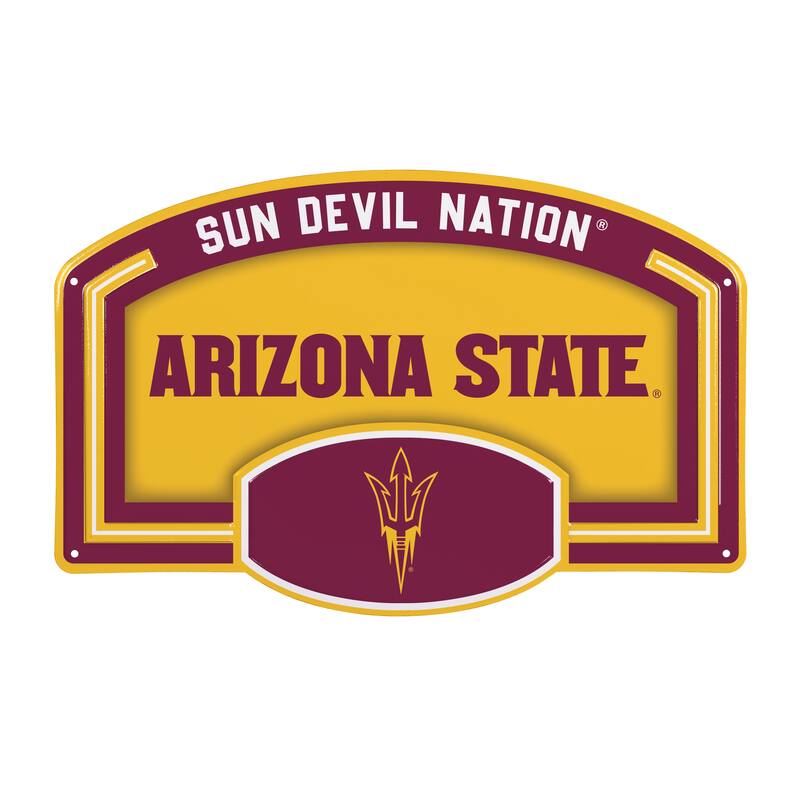 Arizona State University Embossed Steel Wall Sign, 11" x 17"