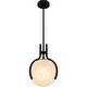 preview thumbnail 3 of 4, Matte Black One Light Pendant from the Quoizel Pendant Collection