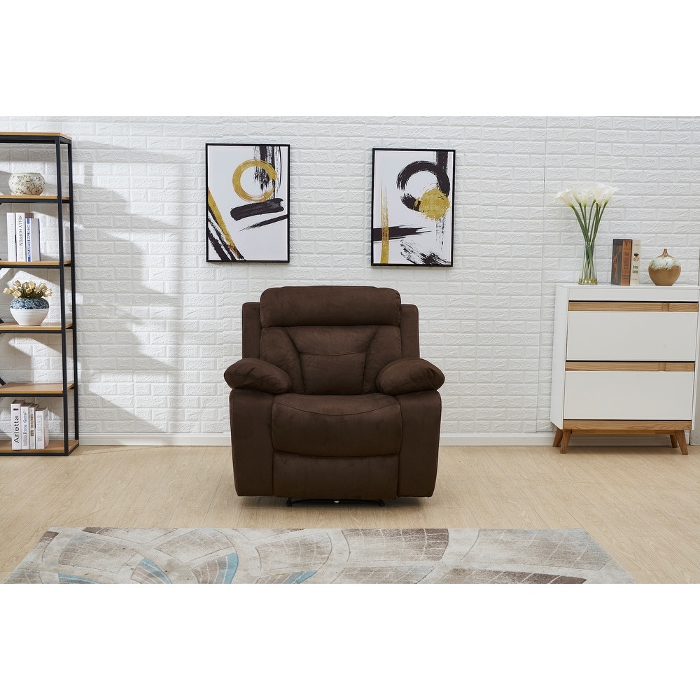 Vintage Microfiber Motion Recliner with Tight Back & Seat Cushions and  Pillow Top Arm - Bed Bath & Beyond - 38337693