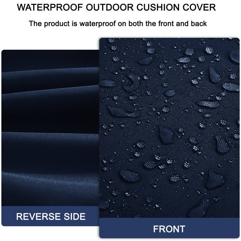 Outdoor Loveseat Cushion Set (Set of 1 Seats,48x24in, 2 Backs,24x18in )