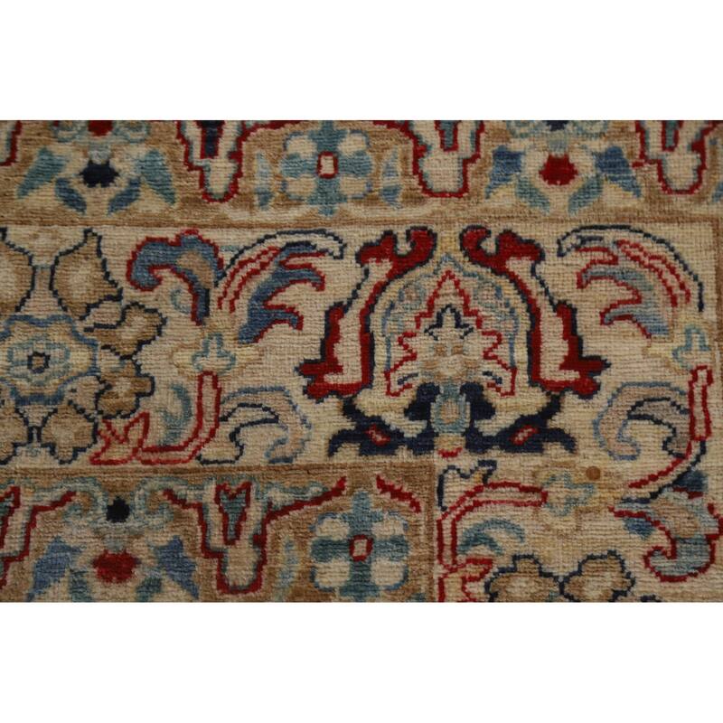 Hand Knotted Oriental 100% Wool Carpet Traditional Floral Beige & Ivories Sultanabad Area Rug - 14' 1'' X 10' 0''