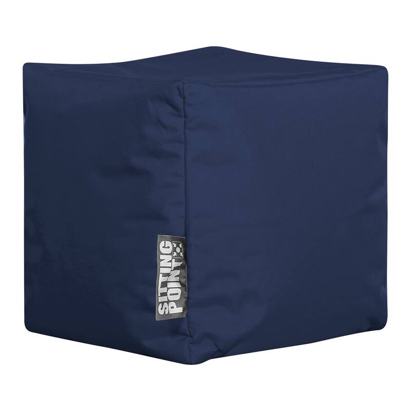 Sitting Point Oxford Fabric Cube Brava Pouf