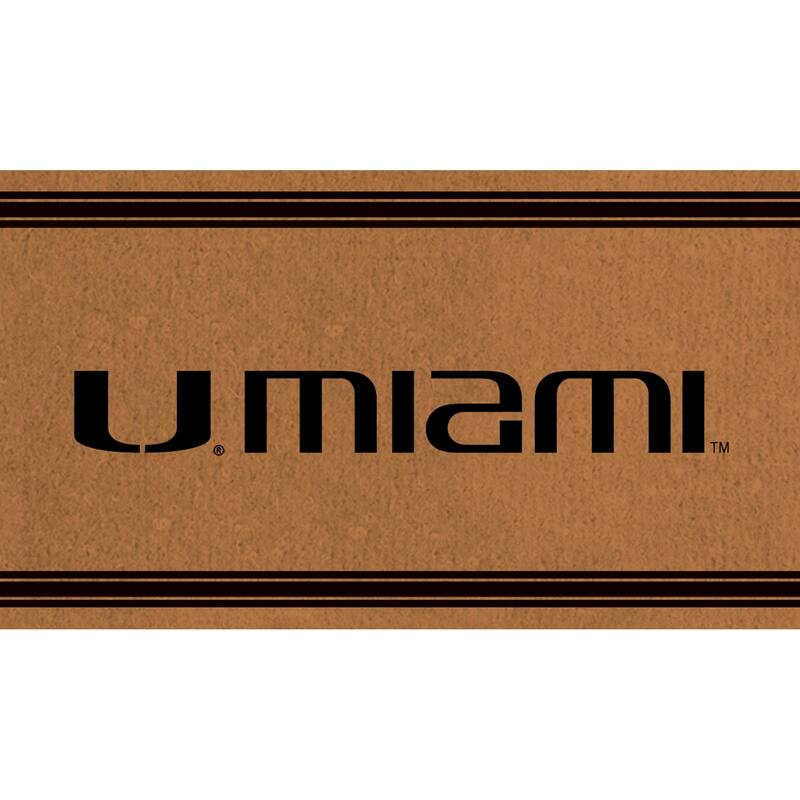 University of Miami PVC Door Mat