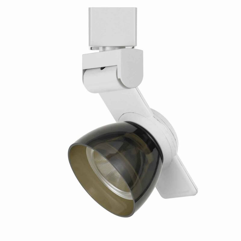 12W Integrated LED Metal Track Fixture with Oval Shape Head,White and Brown