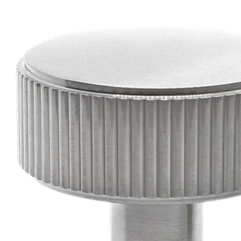 Hapny Home R04 Ribbed 1-3/8" Flat Ridged Round Solid Metal Coin