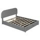 preview thumbnail 25 of 23, Full Size Teddy Upholstered Platform Bed with Hydraulic Storage System