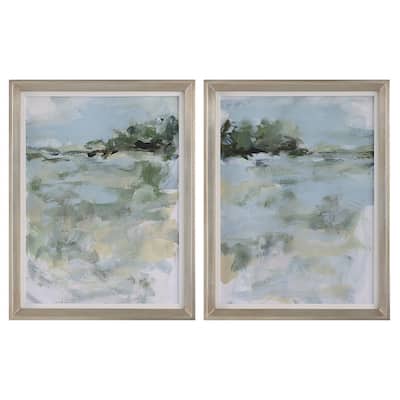 Uttermost Far Away View Framed Prints, Set/2 - 21"x27"x2"