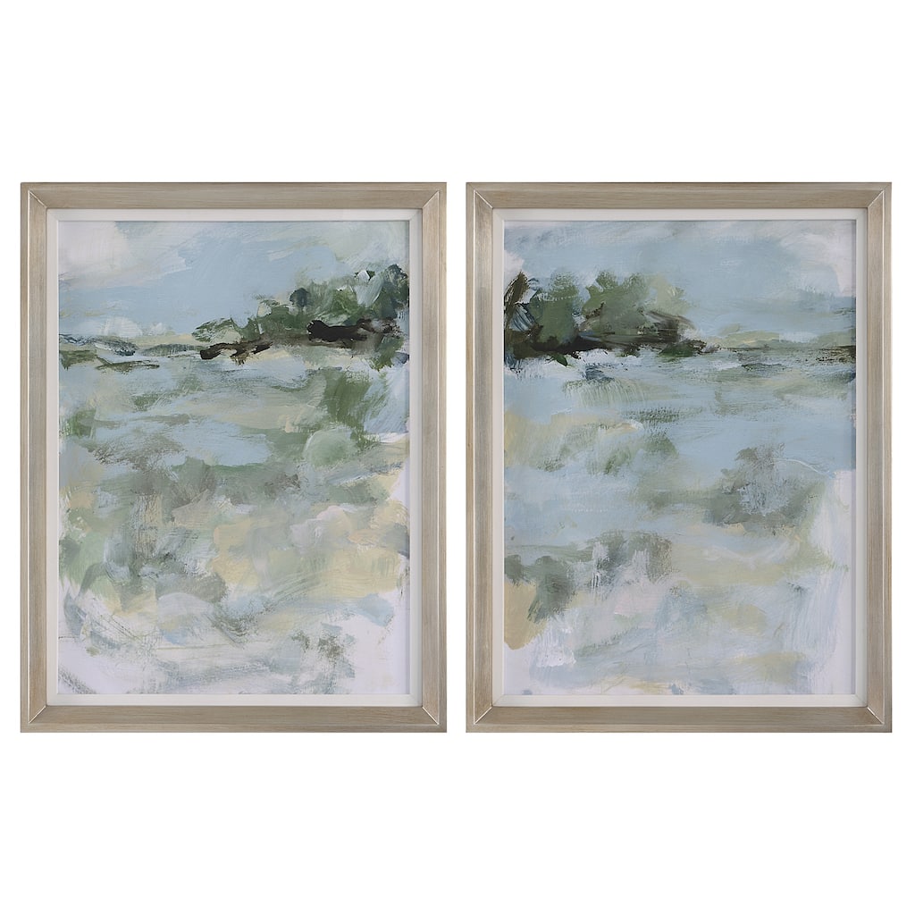Uttermost Far Away View Framed Prints, Set/2 - 21"x27"x2"
