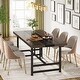 preview thumbnail 2 of 3, Dining Table for 6 People, 70 inches Wood Large Dining Room Table
