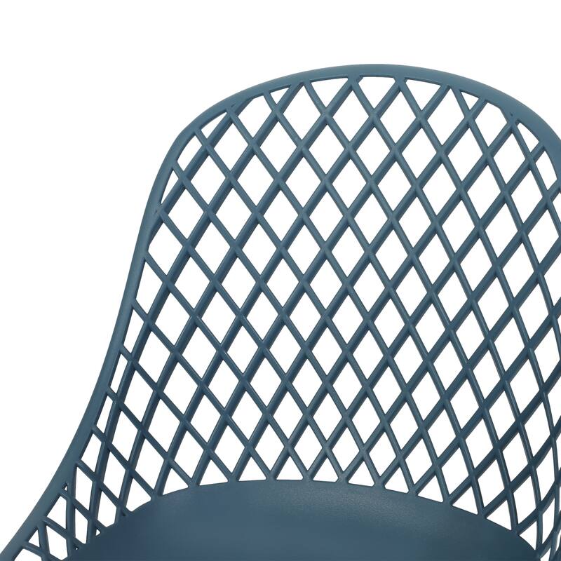 Lily Outdoor Modern Dining Outdoor Modern Dining Chair (Set of 2) by Christopher Knight Home - 18.00" W x 21.50" L x 33.20" H