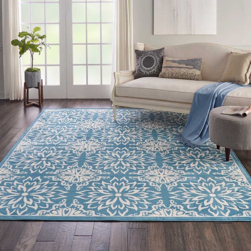 Nourison Jubilant Floral Medallion Area Rug