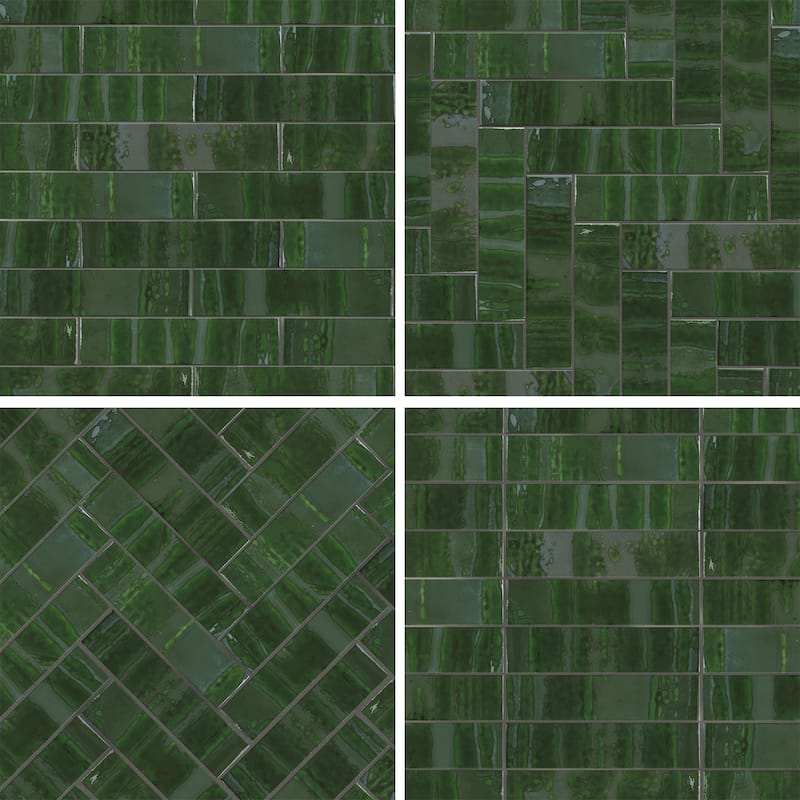 Merola Tile Joliet Jade 3" x 12" Ceramic Wall Tile