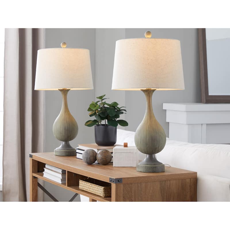 The Gray Barn Cecilly 29" Polyresin Table Lamp (Set of 2)