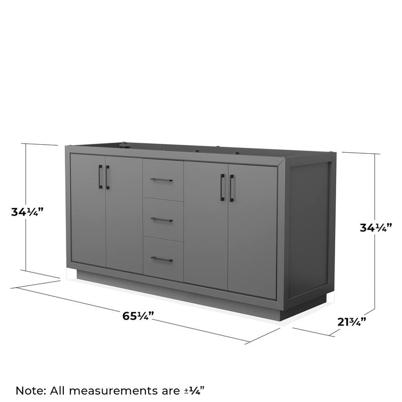 Wyndham Collection WCF1111-66D-CX-M58 Icon 66" Double Free Standing